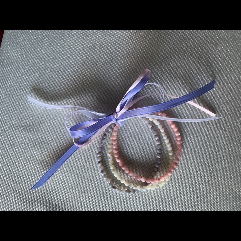 “Early Lavender” 3 Gemstone Bracelets